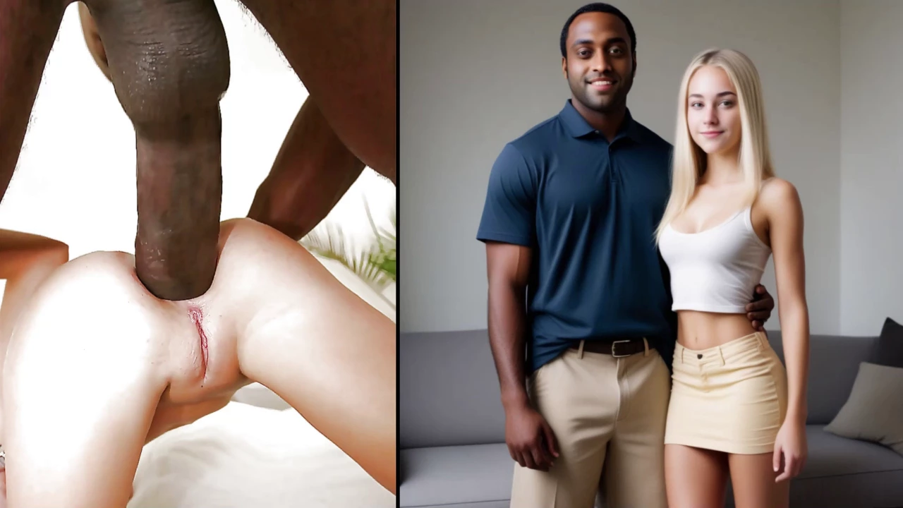 A black man pleasuring my stunning wife with his massive cock and anal play porn video